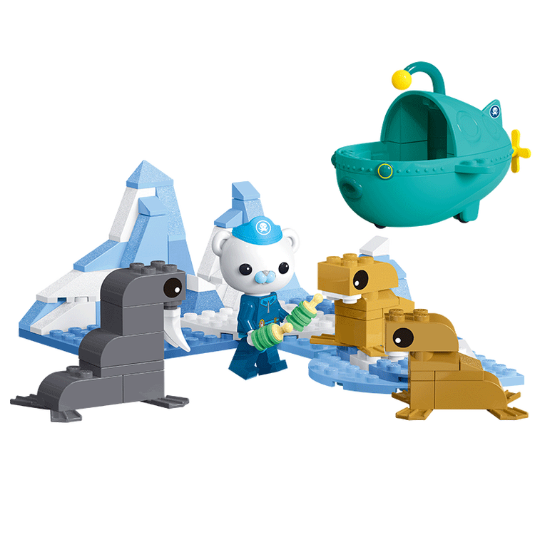 星钻积木海底小纵队积木拼装积木儿童积木玩具 【巴克队长】救援海象