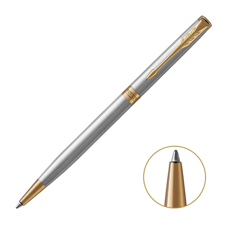 派克(parker)2015款 卓尔钢杆金夹原子笔-纤巧