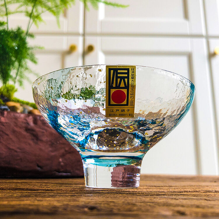 日本进口八千代手工公道杯锤纹玻璃功夫茶具分茶器大容量耐热公杯