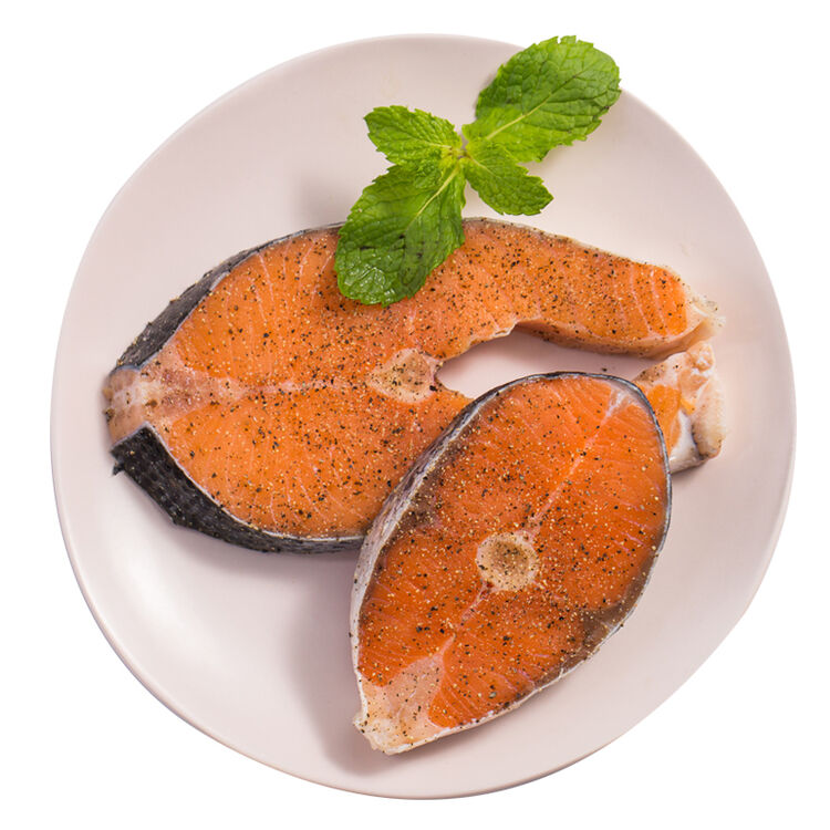 鲜动生活 智利冰冻三文鱼鱼扒 300g 袋装