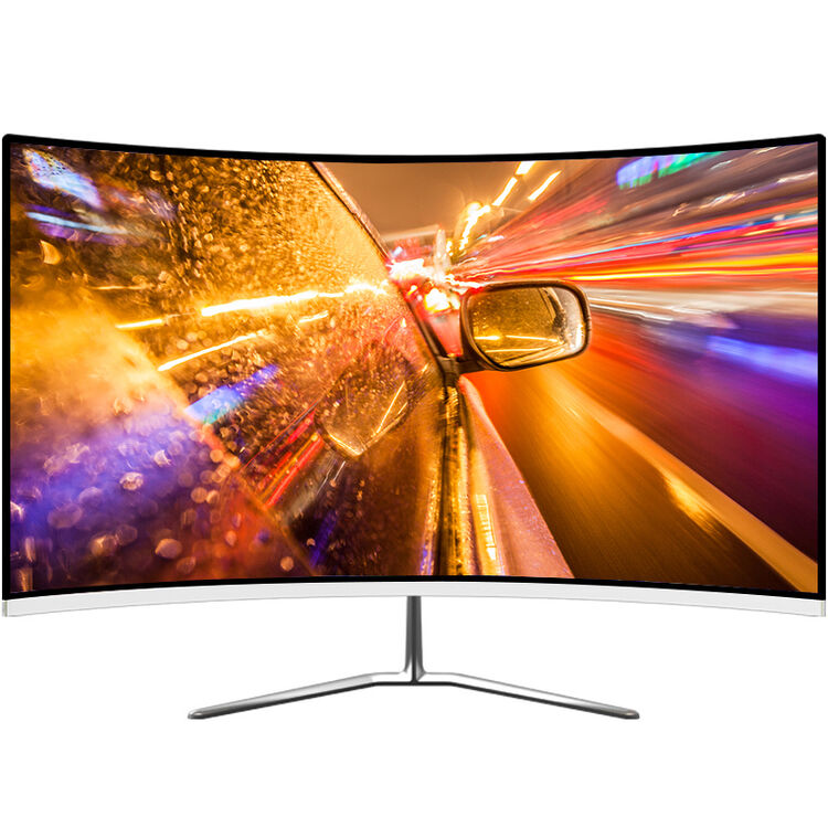 松人(songren) r240 曲面显示器 24英寸hdmi液晶电脑显示屏 银白色