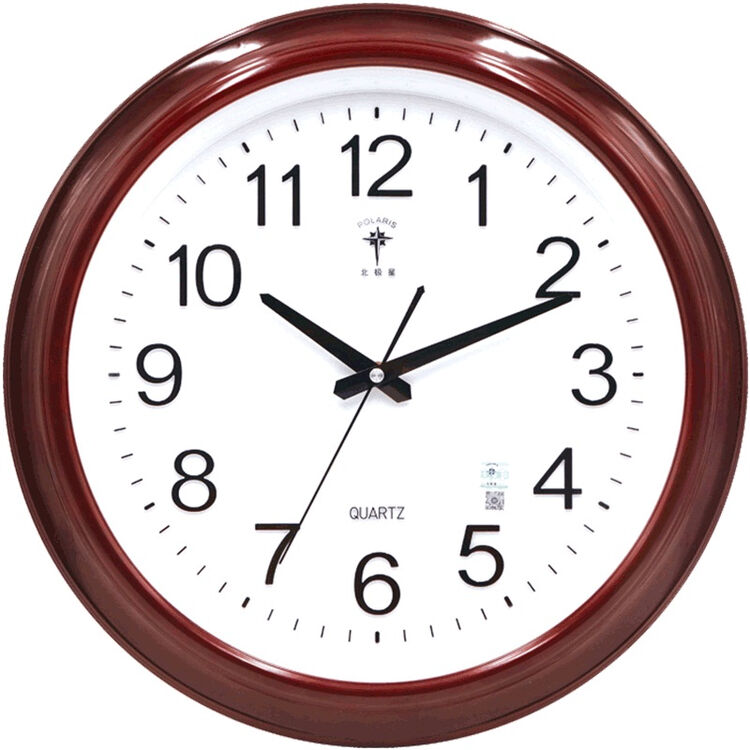 北极星(polaris)挂钟 客厅创意石英钟表现代简约静音时钟欧式卧室圆形