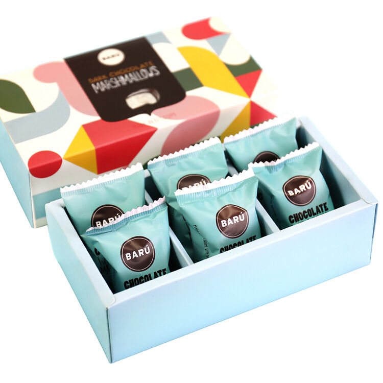 比利时进口 芭露(baru)巧克力涂层夹心棉花糖情人节高颜值网红零食