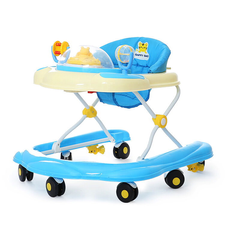 三乐 学步车多功能u型婴儿学步车助步车宝宝学走路防侧翻 浅蓝色