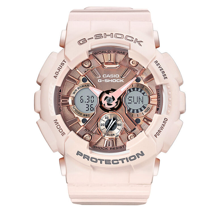 卡西欧(casio)中性时尚潮流防震防水多功能石英男表女表 gma-s120mf