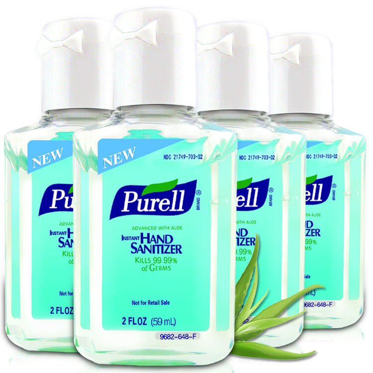 美国进口普瑞来purell芦荟香型免洗洗手液便携59ml无水酒精免洗免水干