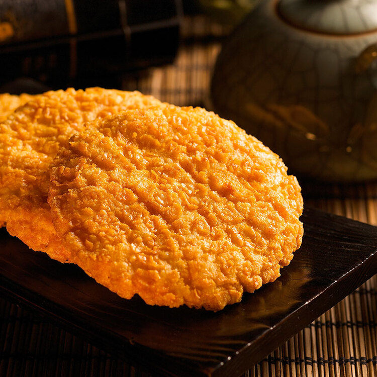 旺旺 大米饼 原味 400g 家庭装 休闲膨化食品饼干糕点 追剧小零食 菜管家商品