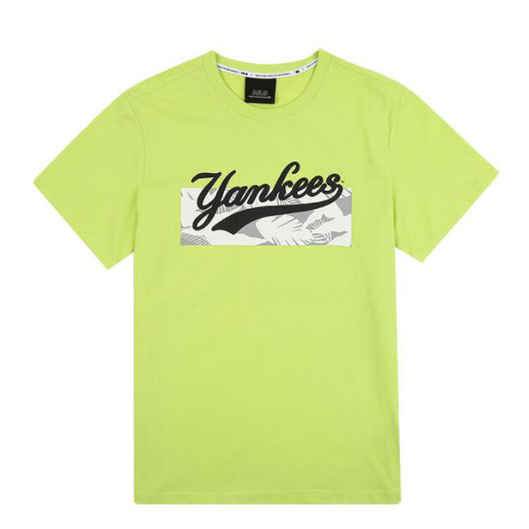 mlb美职棒短袖洋基队海边风纹路男士t恤 黄色/50y 95