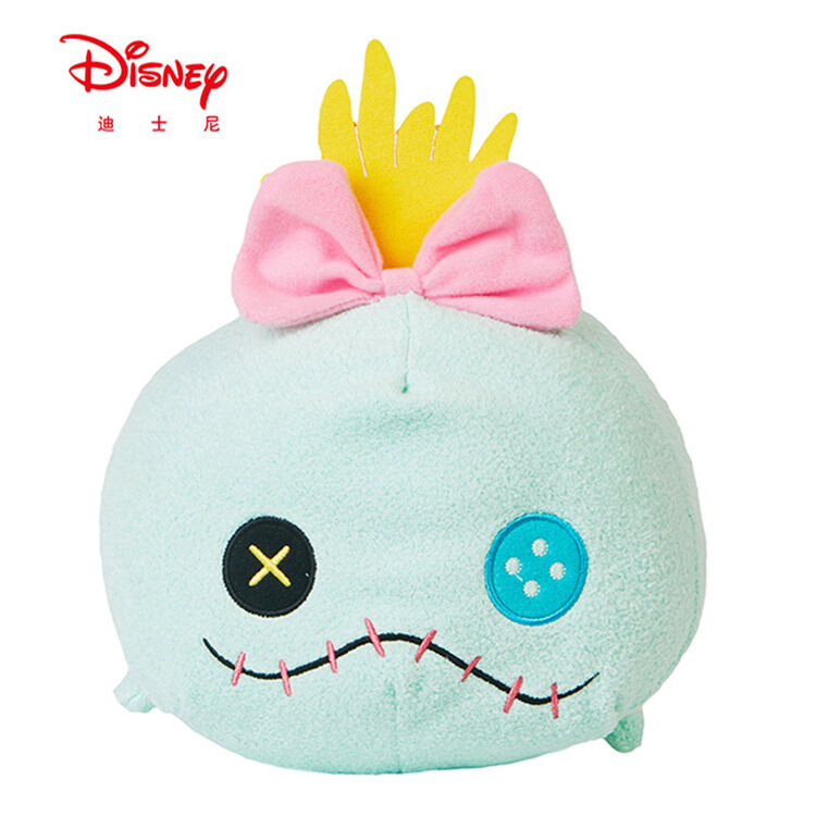 迪士尼disney 星际宝贝史迪奇小金书包拉杆双肩包毛绒玩