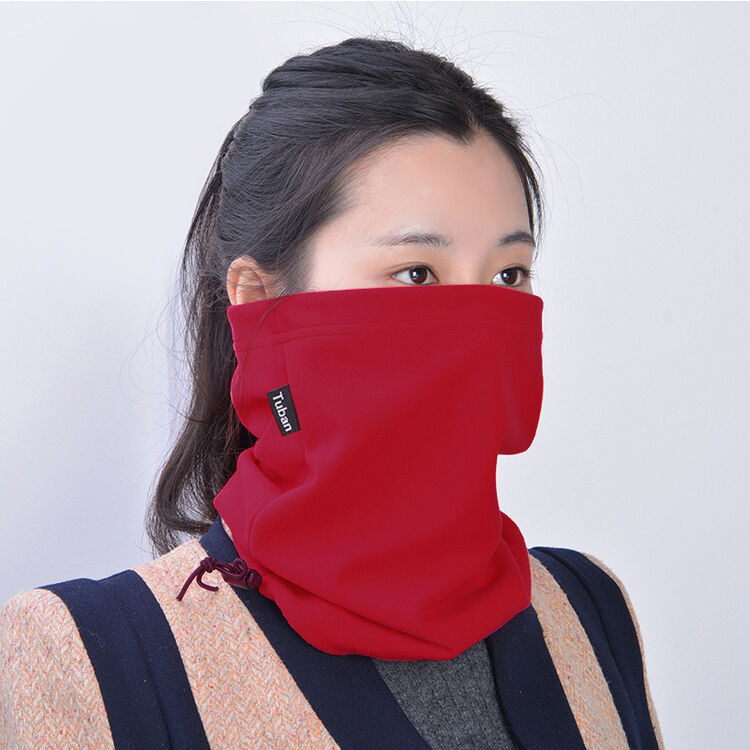 tuban抽绳围脖 骑行围巾 骑行口罩 户外围脖抓绒 冬季防风围巾面罩 大