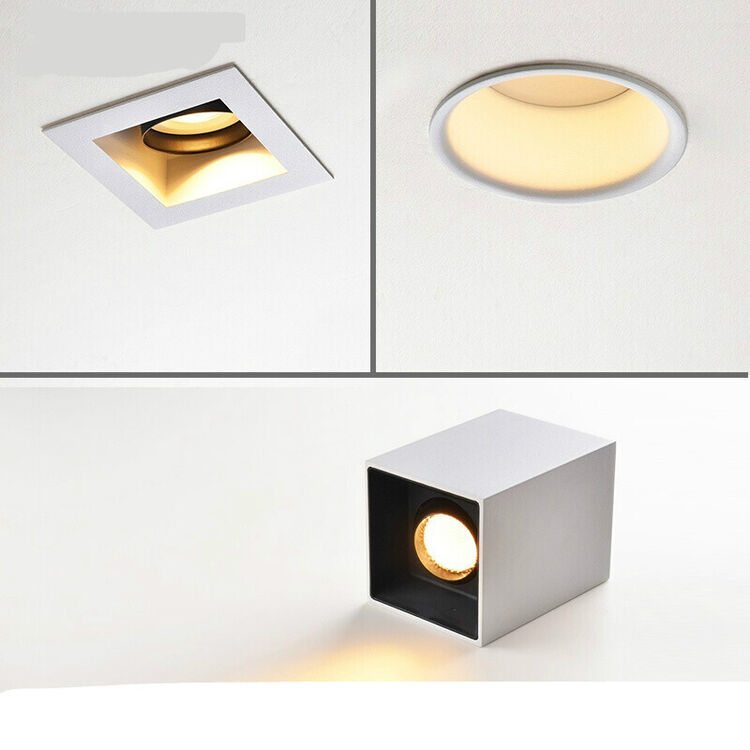 记忆点方形明装筒灯led蜂窝防眩光调角度玄关客厅卧室高颜值 窄边方形