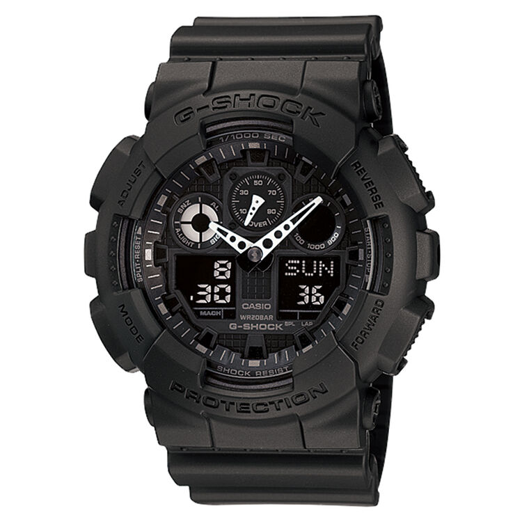 卡西欧(casio)手表 g-shock系列自动背光迷彩风限量大表盘时尚电子双