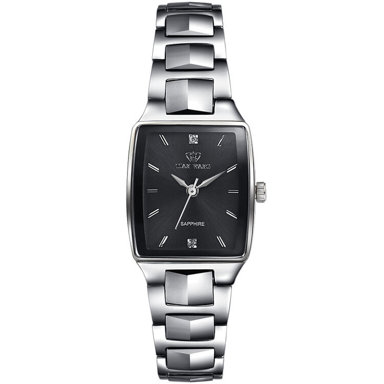 天王表(tianwang)手表 星辰系列钢带石英商务女士手表钟表黑色ls3506s