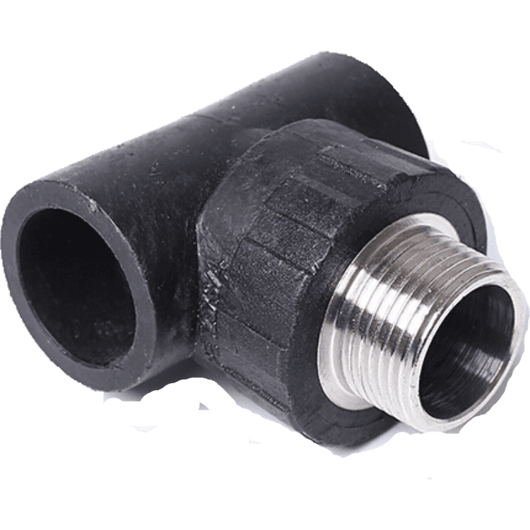 春之缘 pe外丝三通外牙三通hdpe自来水管件接头4分6分 t20x1/2m-t32