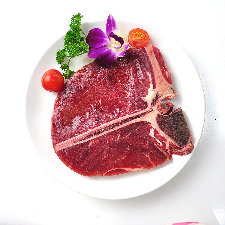 清真真味 t骨牛排 225g 调味腌制丁骨 牛排