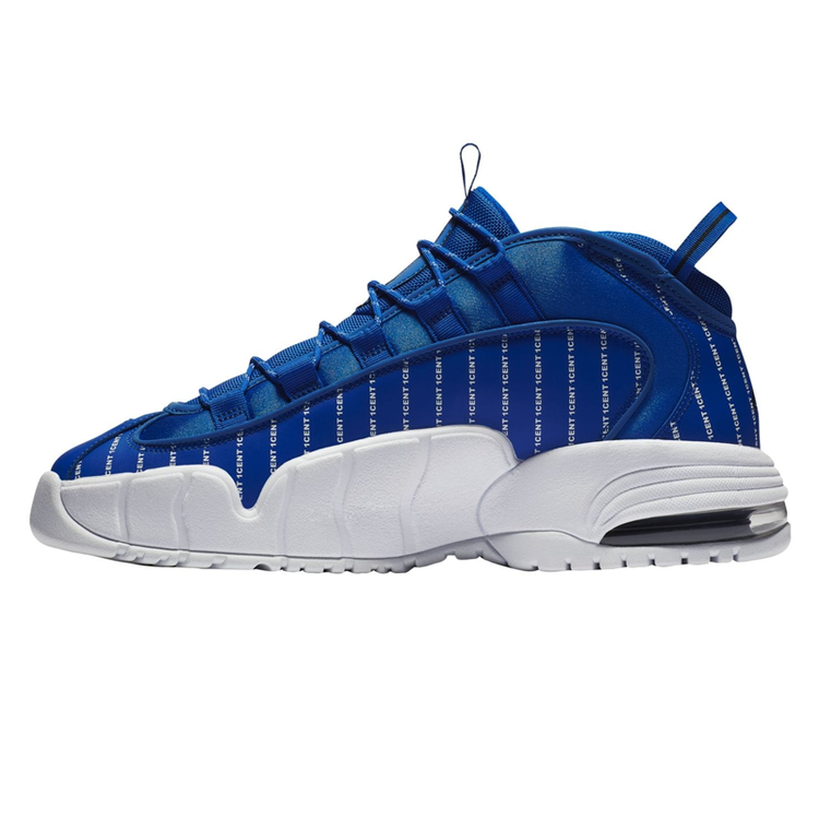 耐克nike男鞋 air max penny 哈达威复刻气垫缓震男士篮球鞋 蓝色 v