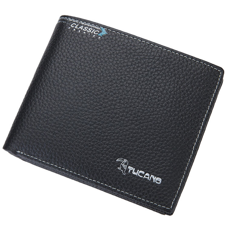 啄木鸟(tucano)男士钱包简约商务横款牛皮票夹 waa1313a-88b0 黑色