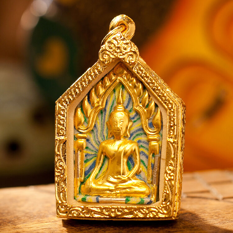 不贰堂 龙婆培原庙恭请坤平佛牌 彩泥中模坤平将军 助事业桃花 金身