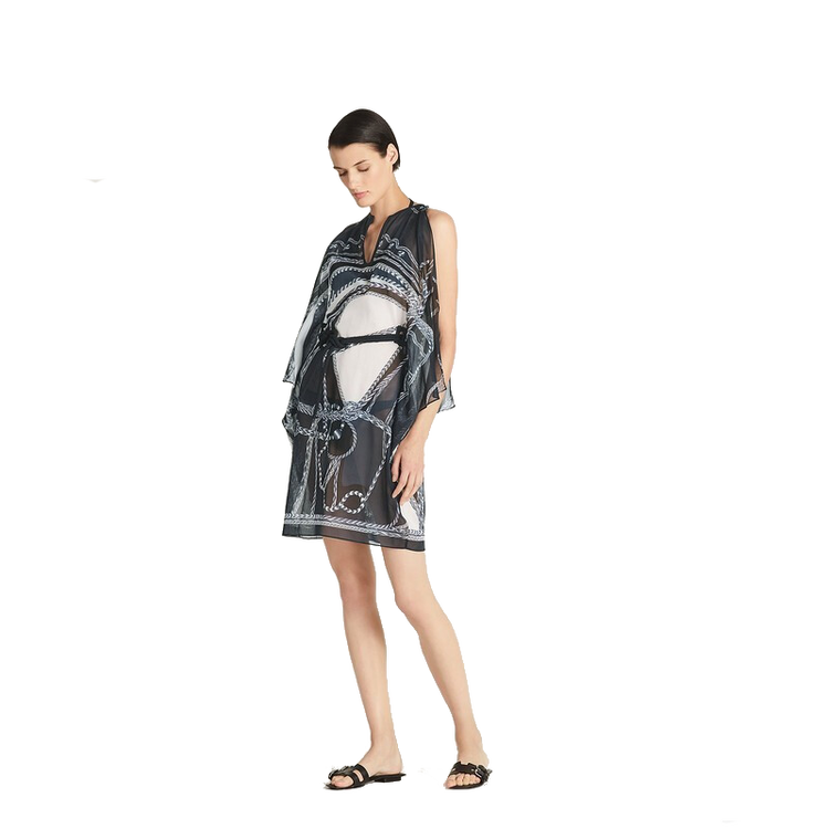 爱马仕(hermes)女士连衣裙 纯棉 系带 印花/h823509dyi234