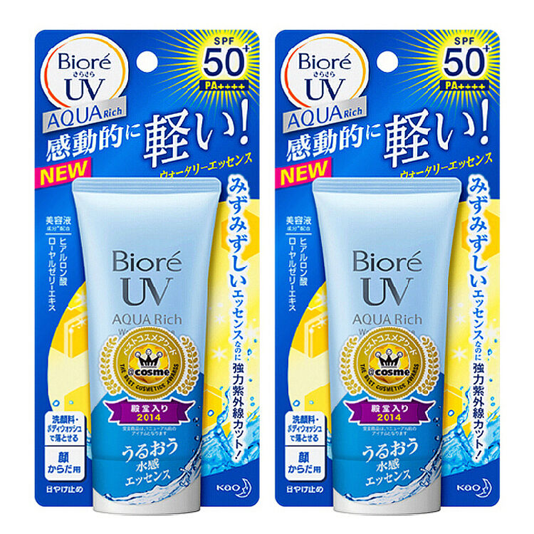 日本花王碧柔biroe 防晒霜50g 水活防晒保湿凝蜜凝露spf50 日版台版
