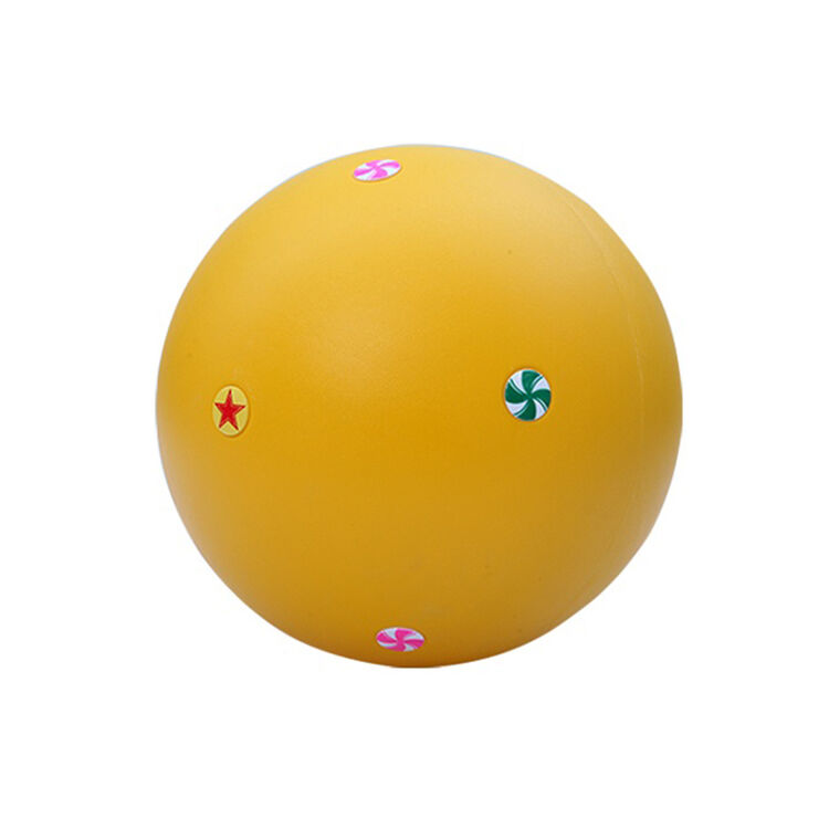 幼儿园早教瑜伽训练大滚球彩色大滚球塑料大滚球游戏大圆球 黄色48cm