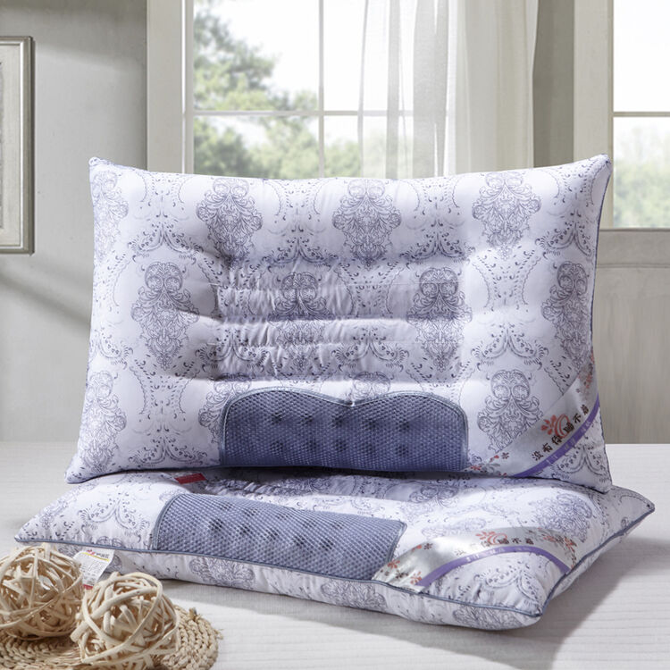 菲尔蒂枕芯枕头弹力透气网纱单人枕头芯 蓝色 43x72cm/一只装