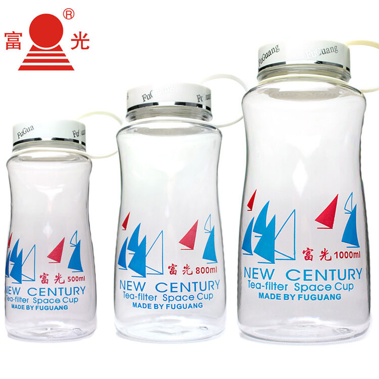 富光fga-j1101太空杯pc塑料水杯 带滤网大容量户外运动水壶 1500ml