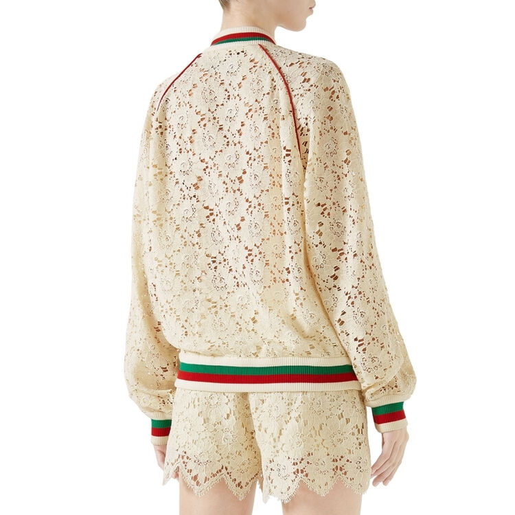 gucci 古奇 古驰女装 女式休闲夹克 q00972322 white pattern 38 it/2