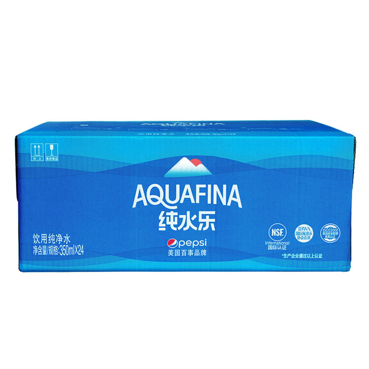 纯水乐 aquafina 饮用天然水饮用水 350ml*24瓶 百