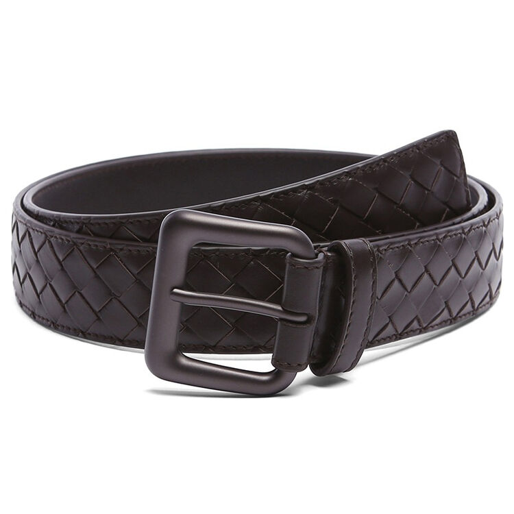 bottega veneta bv宝缇嘉皮带 271932 男士时尚休闲小牛皮针扣腰带 深