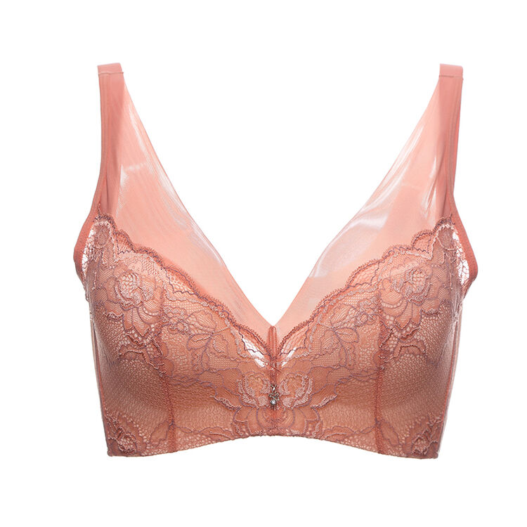 紫秀秋冬新品无钢圈3/4加厚模杯聚拢调整型内衣文胸z000 豆沙 75b