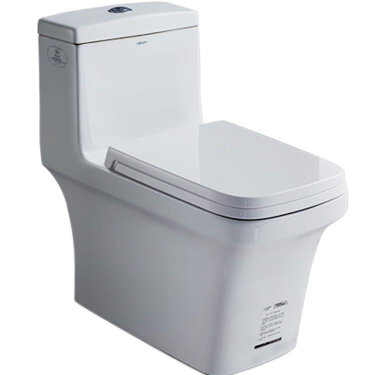 法恩莎卫浴 琴键设计 加厚缓降盖板座便器 喷射虹吸 节水坐便器马桶