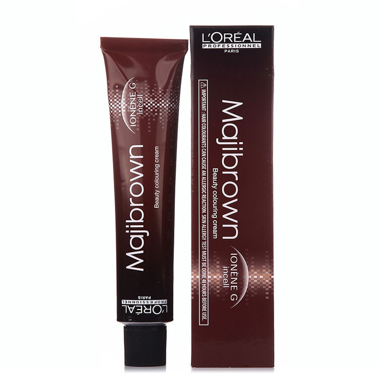 欧莱雅(loreal)美丝雅棕色系列染发膏专业染发剂植物染膏盖白发50ml b