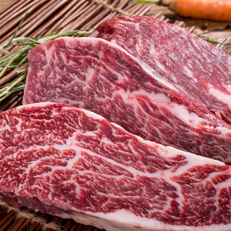 天譜樂食澳洲和牛腹心原切牛排套餐450g/套(3片) 谷飼360天生鮮牛肉進口