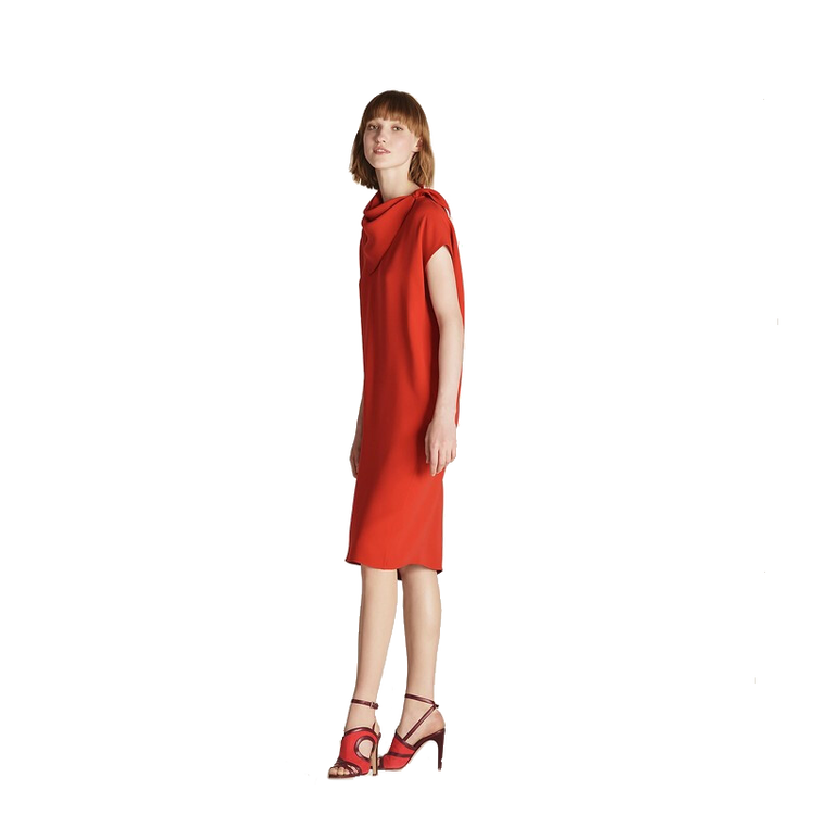 爱马仕(hermes)女士连衣裙 真丝 短袖 丝巾领/h820512d8u034