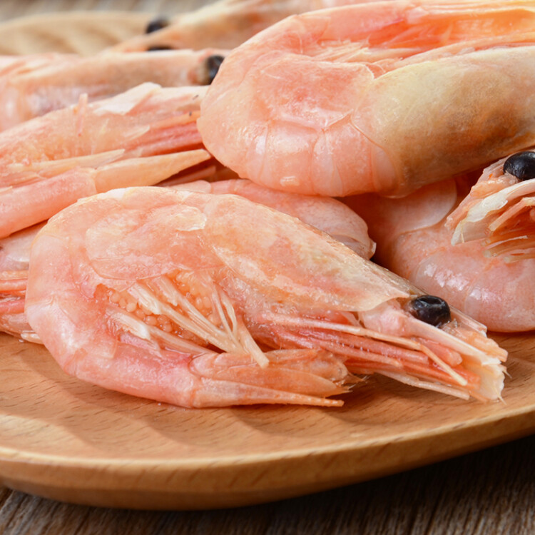純色本味 北極甜蝦 健康輕食 快手菜 燒烤  火鍋食材 海鮮水產 500g/袋