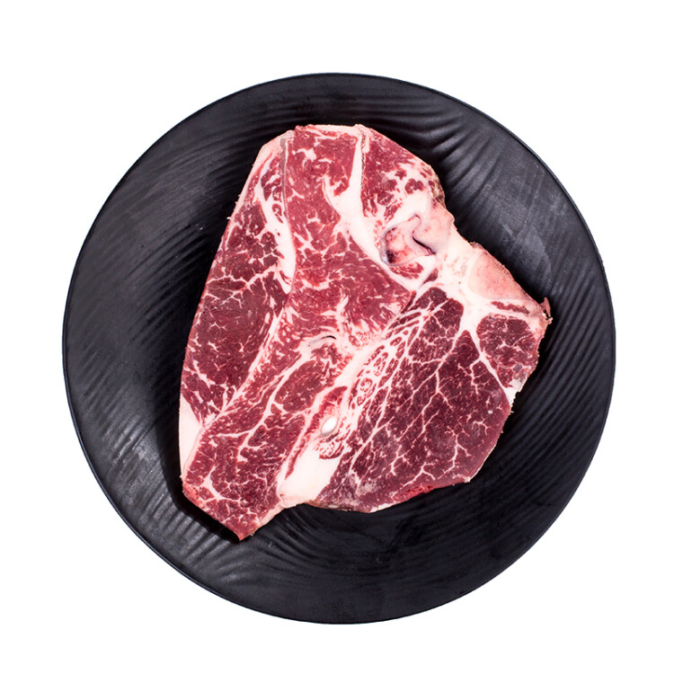 天谱乐食 澳洲M5和牛T骨 原切牛排 350g/袋  谷饲牛肉生鲜 光明服务菜管家商品 