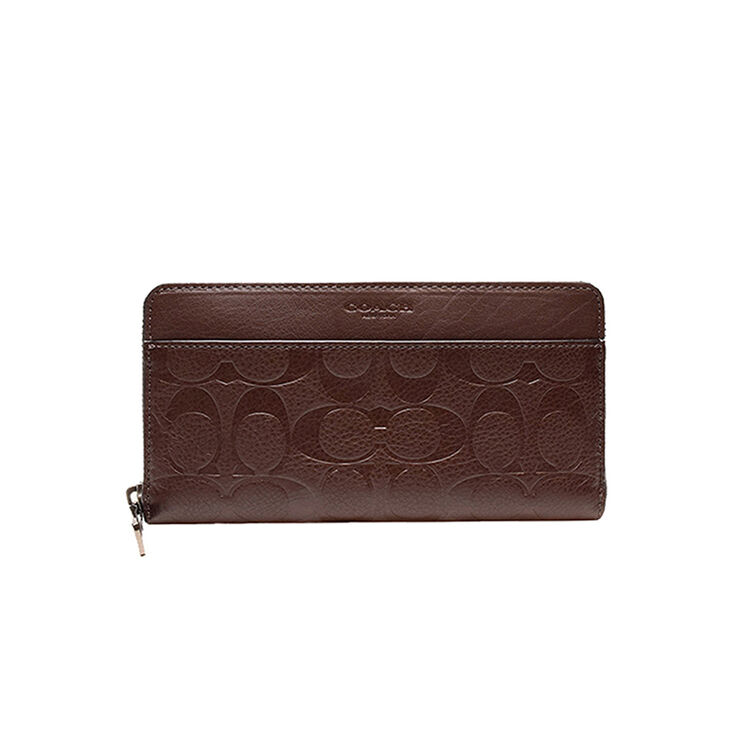 【全球购】蔻驰(coach)男士长款拉链钱包 f74999mah棕