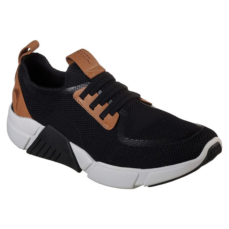 skechers斯凯奇男鞋休闲鞋marknason设计师系列低帮织物面68643 black