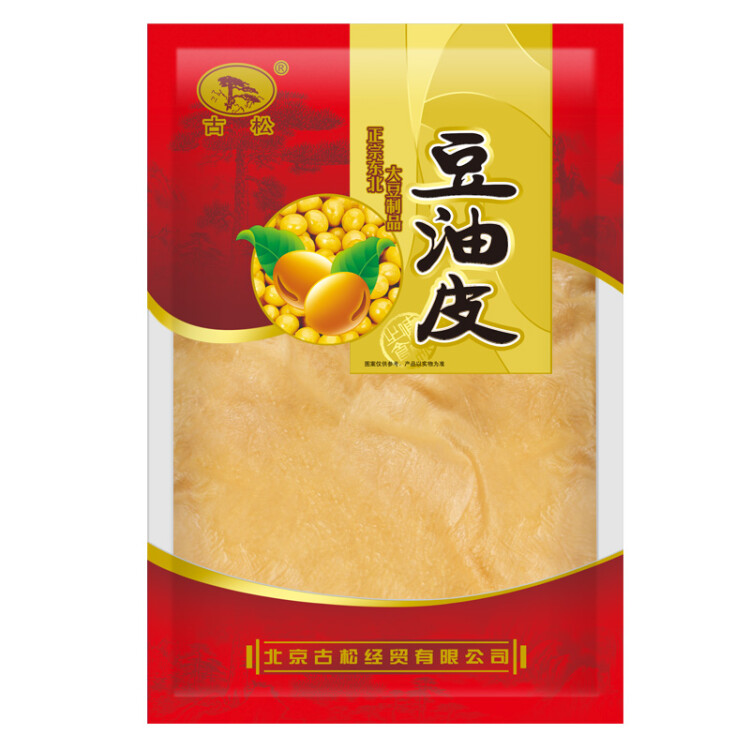 古松方便食品 豆油皮200g 凉拌腐皮油豆皮豆腐皮火锅食材 二十年品牌 光明服务菜管家商品 