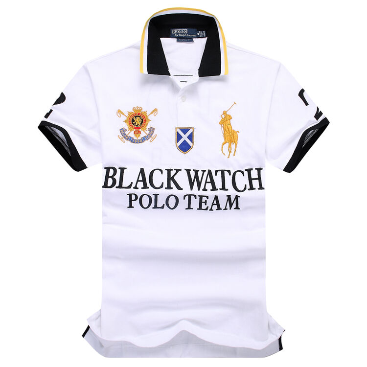 2014新款 刺绣皇冠大马标外贸原单现货翻领polo衫 2336 白色 xl