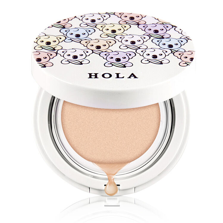 赫拉hola 水润遮瑕精华气垫bb霜 不脱妆粉底液 底妆(自然色)15g (打底