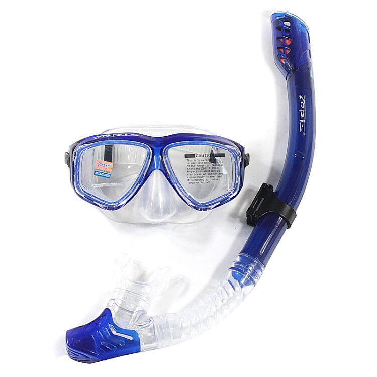 topis近视潜水镜面镜 全干式呼吸管 潜水装备 浮潜三宝 198型号浮浅