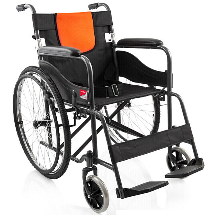 鱼跃(yuwell)轮椅 全钢管加固 可折叠收纳 h050c 老人 便携手动代步