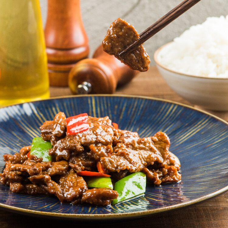 福成鲜到家 蚝油牛柳350g方便加热菜肴（早餐午餐晚餐夜宵） 牛肉半成品菜 菜管家商品