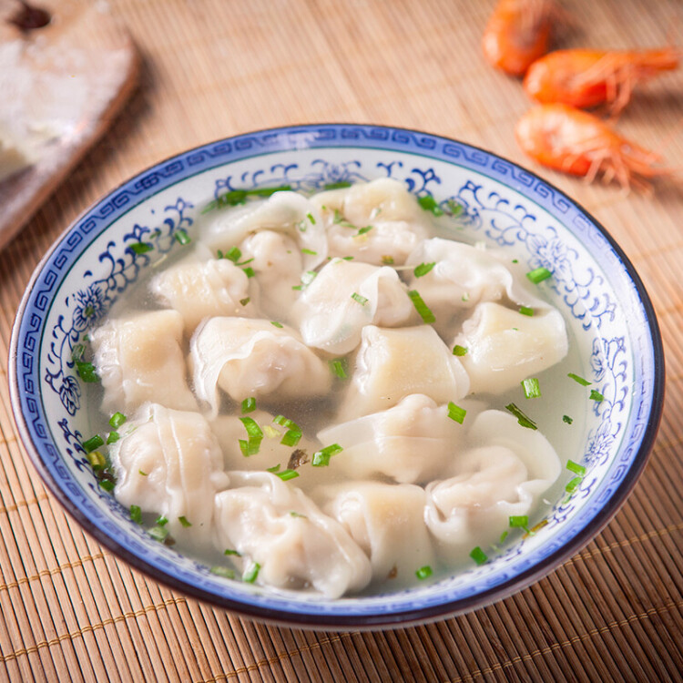 知味观 虾仁三鲜馄饨300g 24只  中华老字号 早餐速食 生鲜 馄饨 云吞 菜管家商品