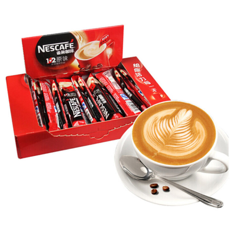 雀巢 Nestle 速溶咖啡 1+2原味咖啡15g*30条/袋 微研磨 三合一即溶咖啡 冲调饮品 光明服务菜管家商品 