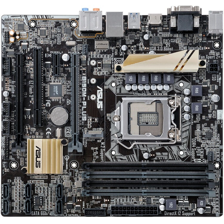 美品 ASUS B150M-V PLUS【Micro ATX マザーボード】Intel B150 LGA