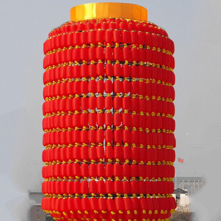 创意工艺定制大红冬瓜灯笼 幼儿园舞蹈道具 长圆 喜庆装饰折叠广告