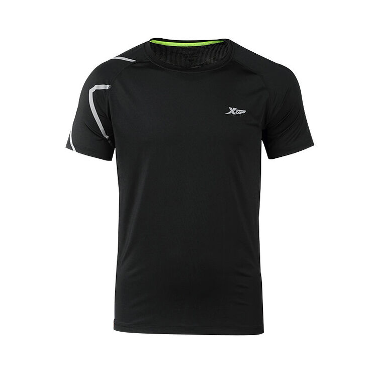 特步xtep2016新款男子清凉透气舒适百搭运动休闲短袖t恤 884129019219